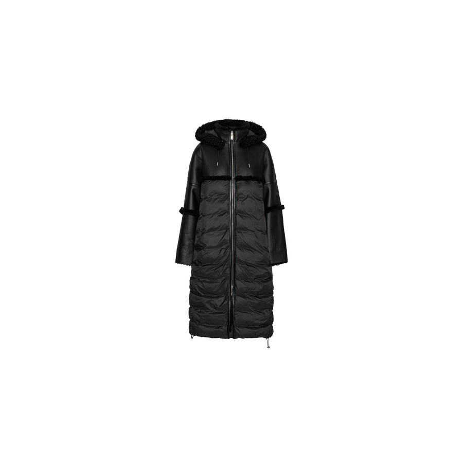 Toj ANNE VEST | Long Alma Coat - Black