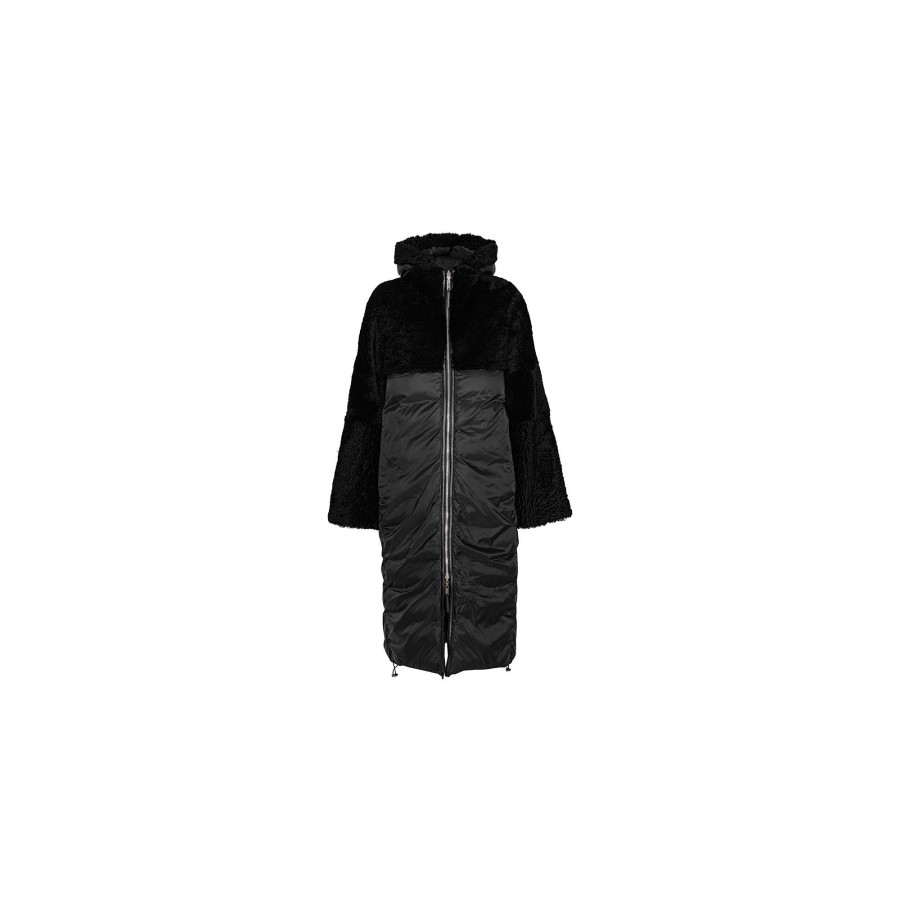 Toj ANNE VEST | Long Alma Coat - Black